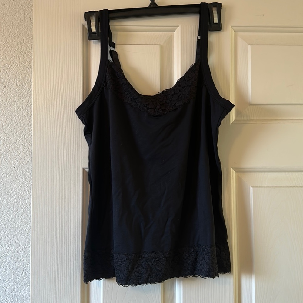 Black lace tank top